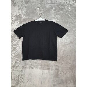 Eighty‎ Eight Black Ribbed Knit T Shirt Size S Short Sleeve Crew Neck Casual Top